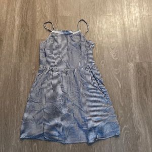 Old Navy Striped Navy and White Dress